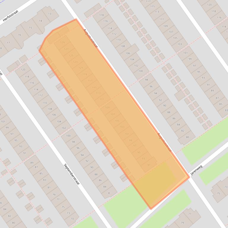 Kaart van postcodegebied 1335DS.