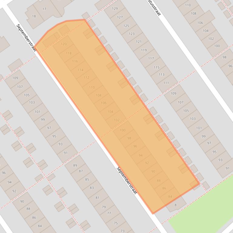 Kaart van postcodegebied 1335EJ.