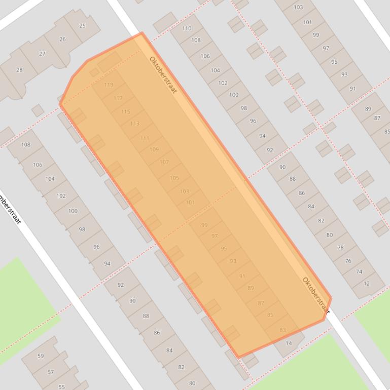 Kaart van postcodegebied 1335EP.