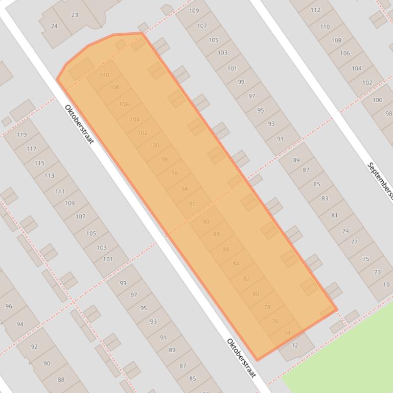 Kaart van postcodegebied 1335EV.