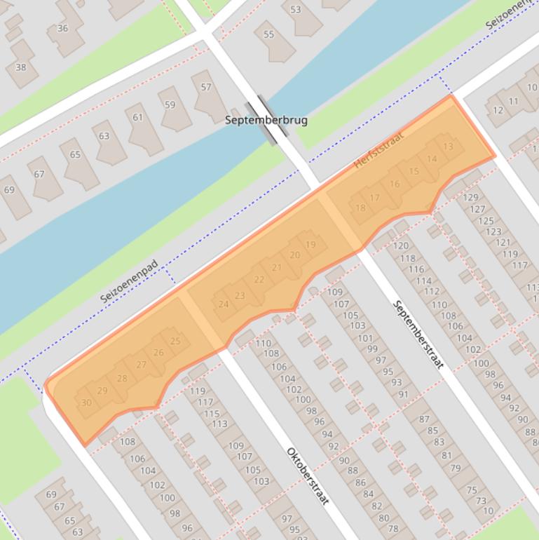 Kaart van postcodegebied 1335GG.