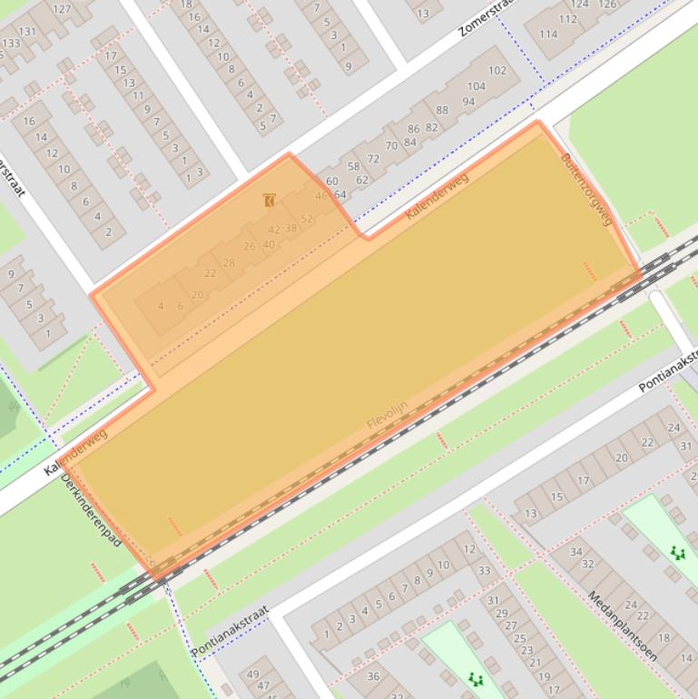 Kaart van postcodegebied 1335GL.