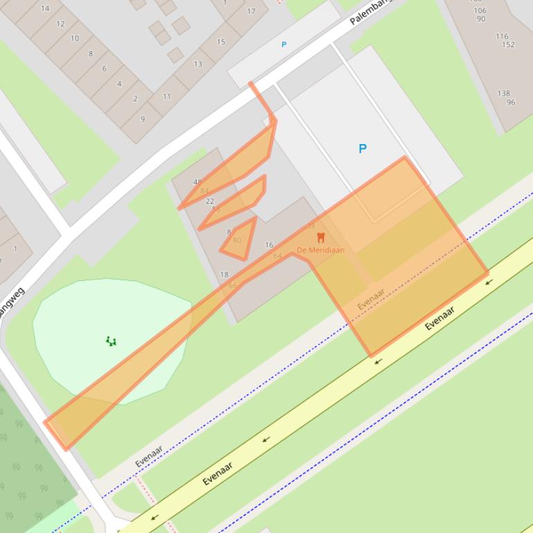 Kaart van postcodegebied 1335HK.