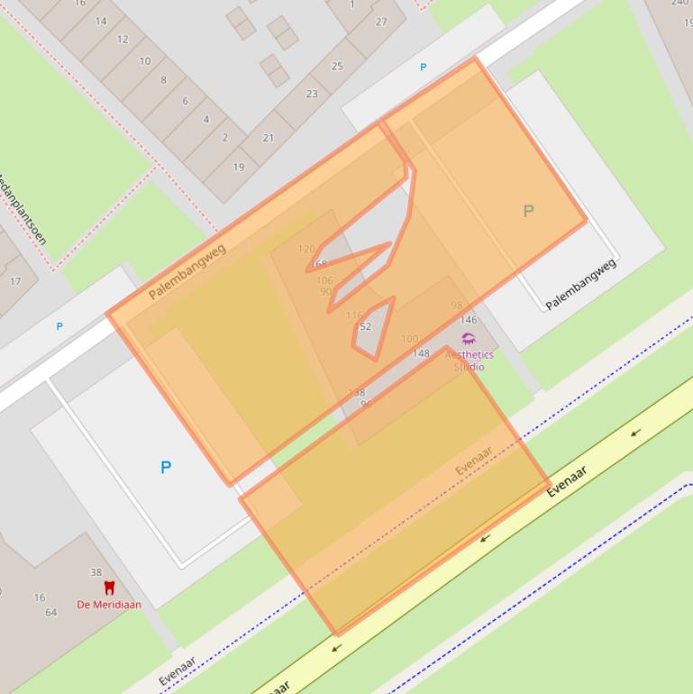 Kaart van postcodegebied 1335HL.