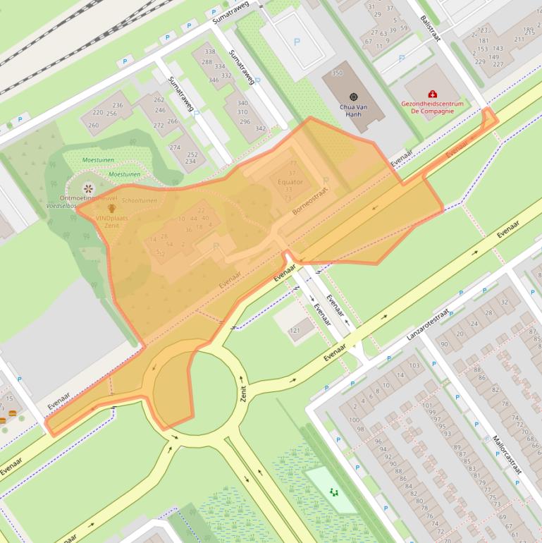 Kaart van postcodegebied 1335JP.