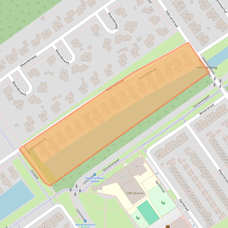 Kaart van postcodegebied 1335KD.