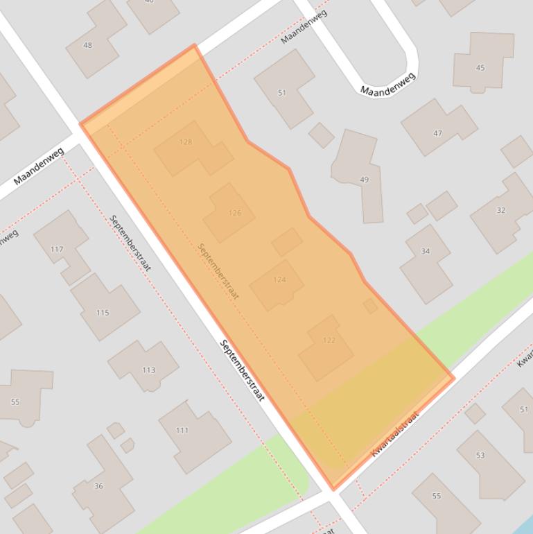 Kaart van postcodegebied 1335KT.