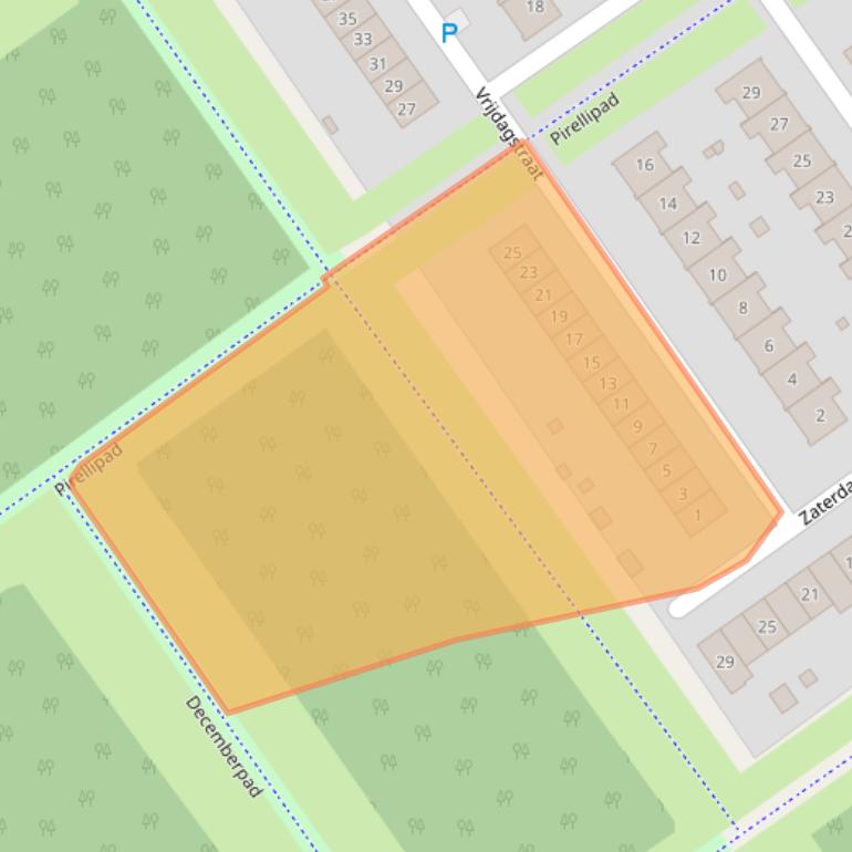 Kaart van postcodegebied 1335LP.