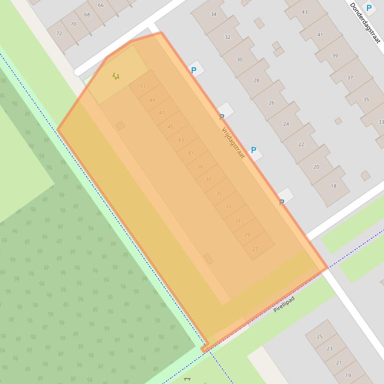 Kaart van postcodegebied 1335LR.