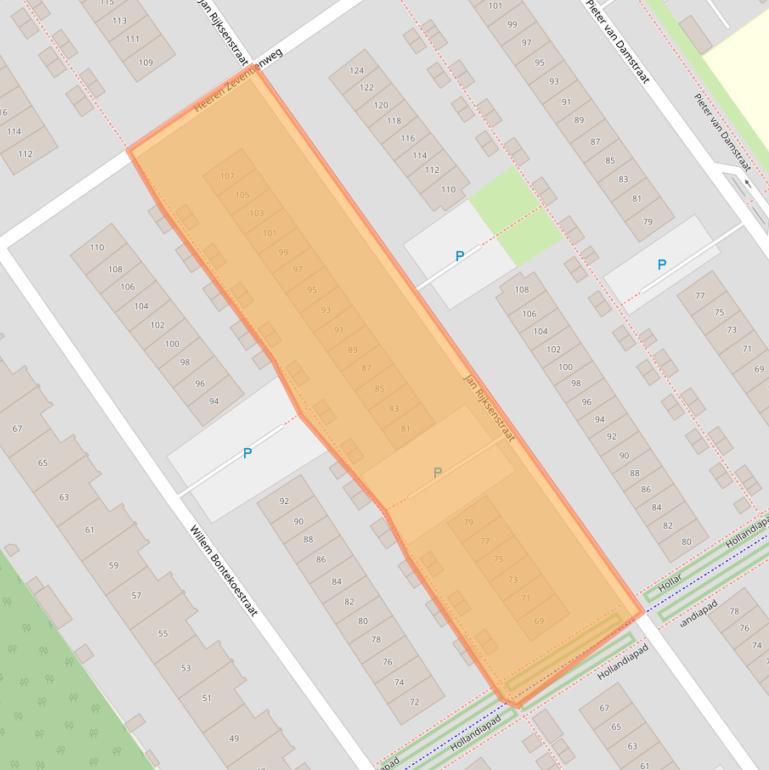 Kaart van postcodegebied 1335NP.