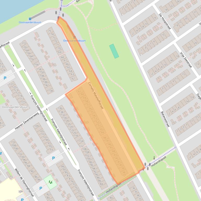 Kaart van postcodegebied 1335RN.