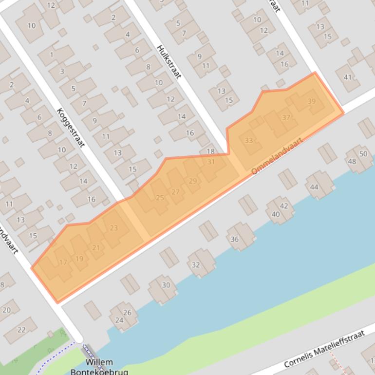 Kaart van postcodegebied 1335SC.