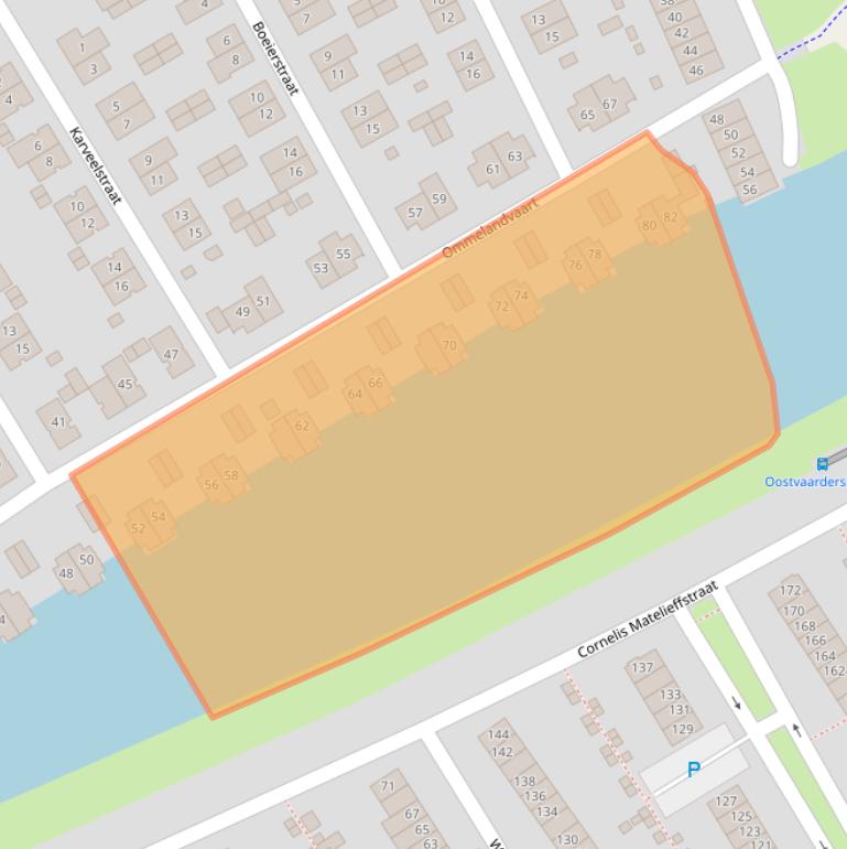 Kaart van postcodegebied 1335SJ.