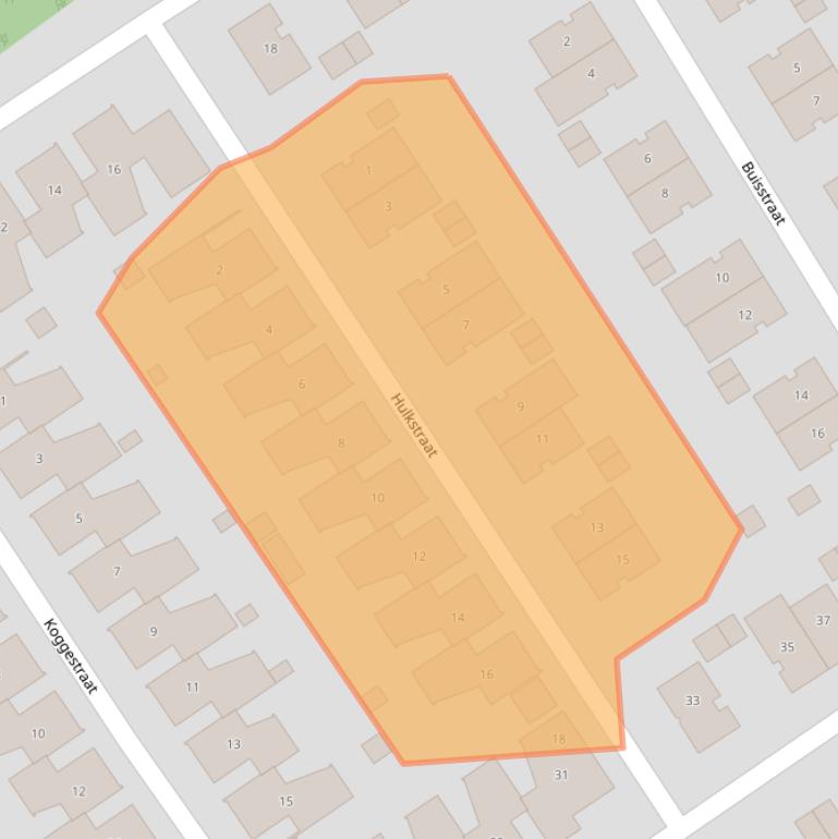 Kaart van postcodegebied 1335SL.