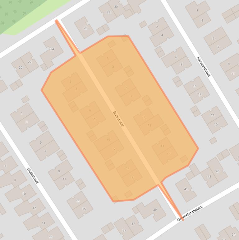 Kaart van postcodegebied 1335SM.