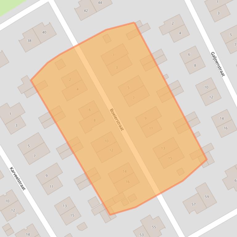 Kaart van postcodegebied 1335SP.