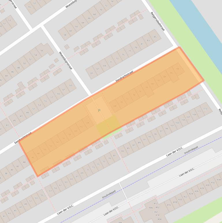 Kaart van postcodegebied 1335TP.