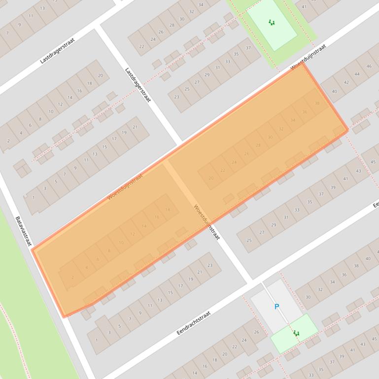 Kaart van postcodegebied 1335TT.