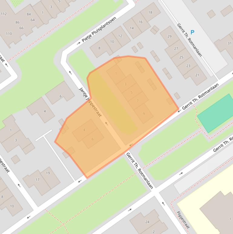 Kaart van postcodegebied 1336AS.