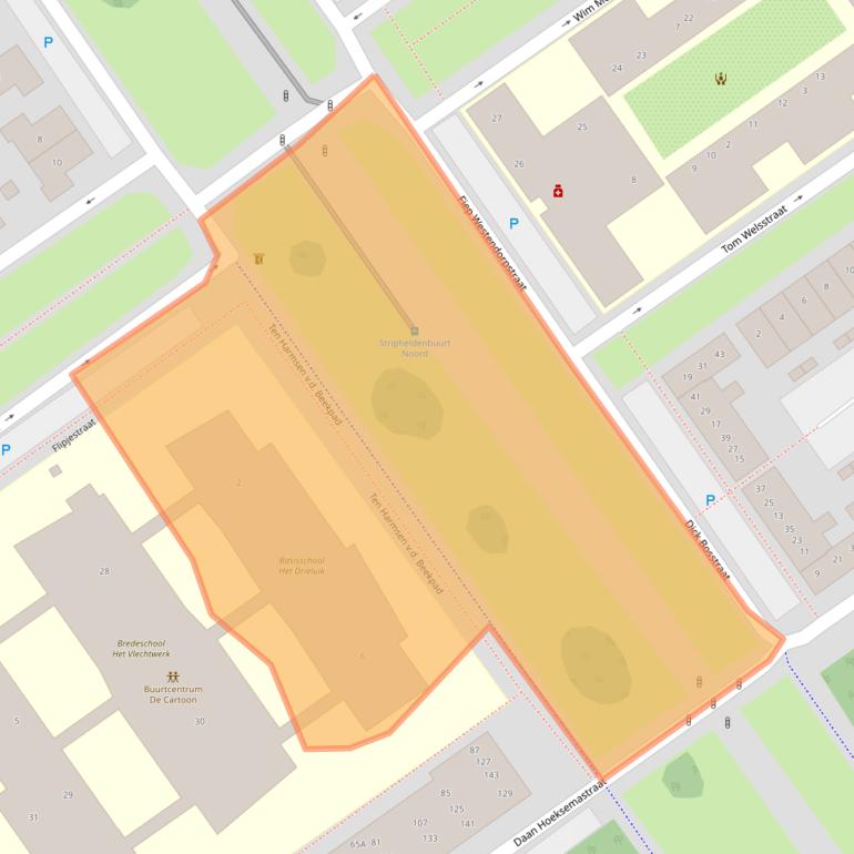 Kaart van postcodegebied 1336BK.