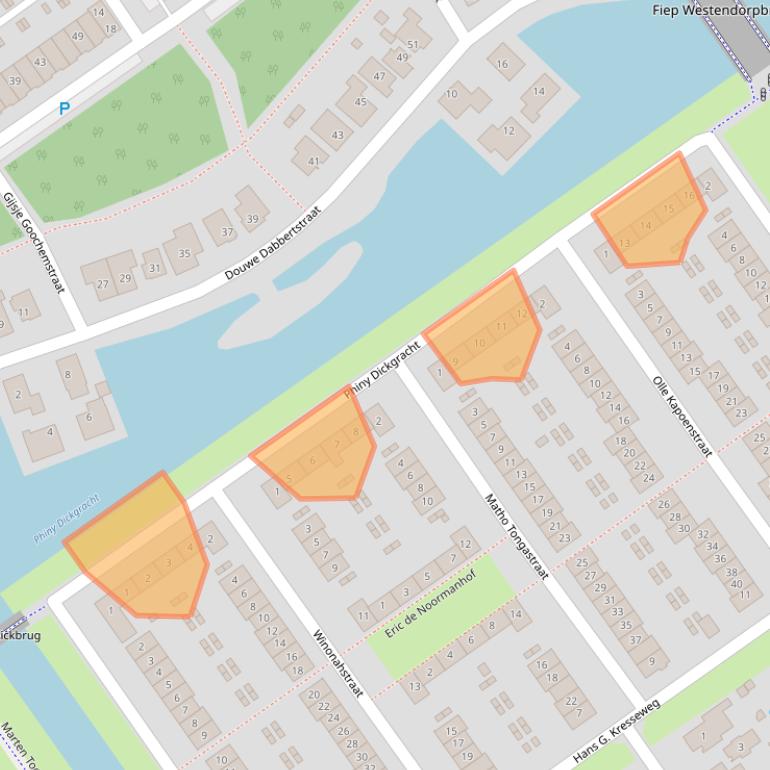 Kaart van postcodegebied 1336GH.