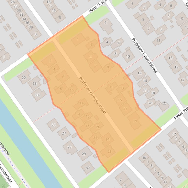 Kaart van postcodegebied 1336HB.