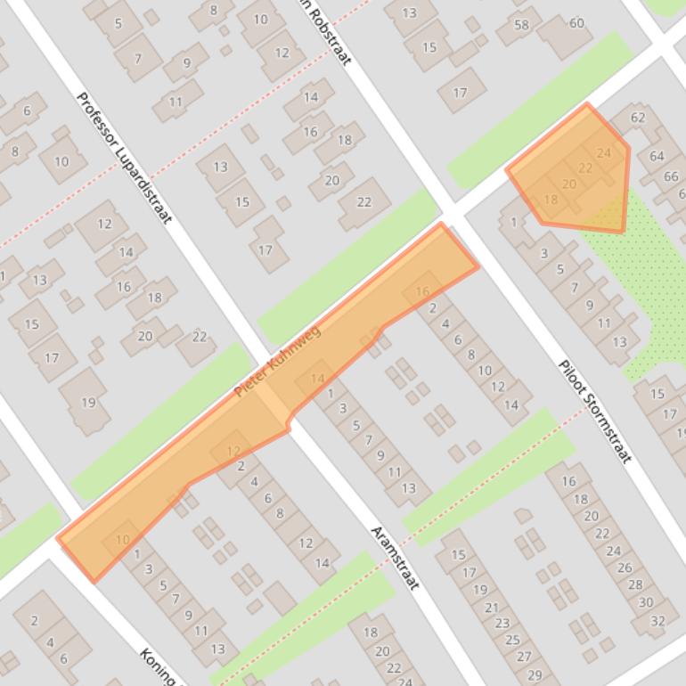Kaart van postcodegebied 1336HK.
