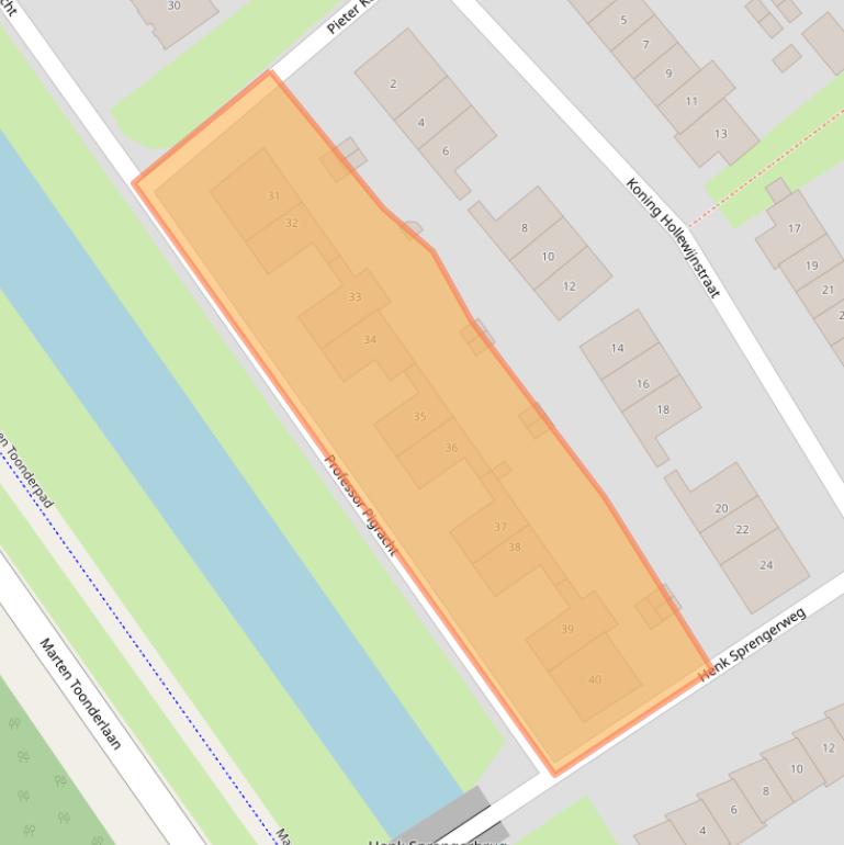 Kaart van postcodegebied 1336HL.