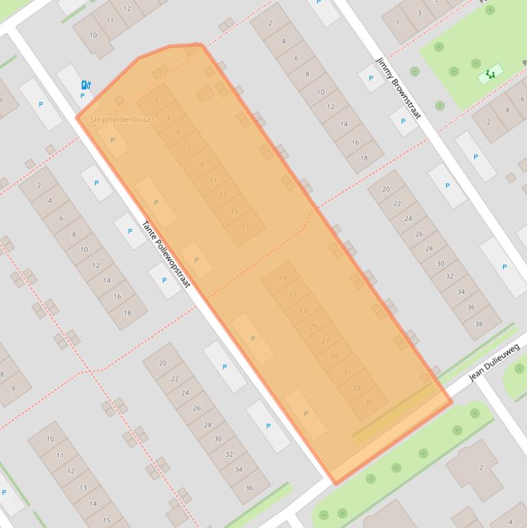 Kaart van postcodegebied 1336KB.