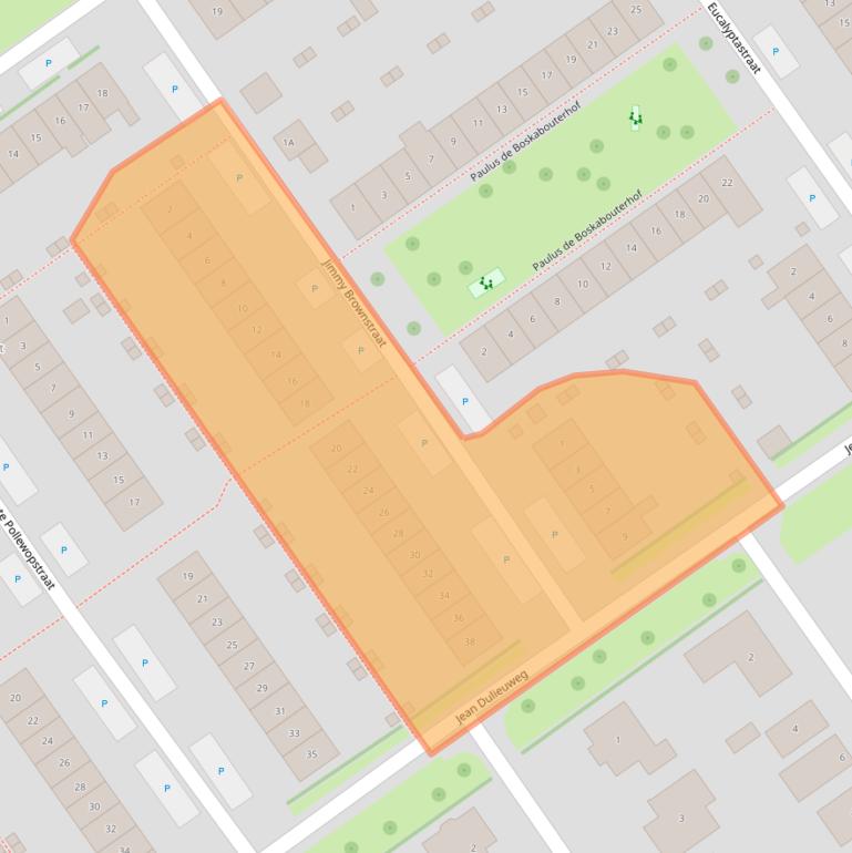 Kaart van postcodegebied 1336KD.