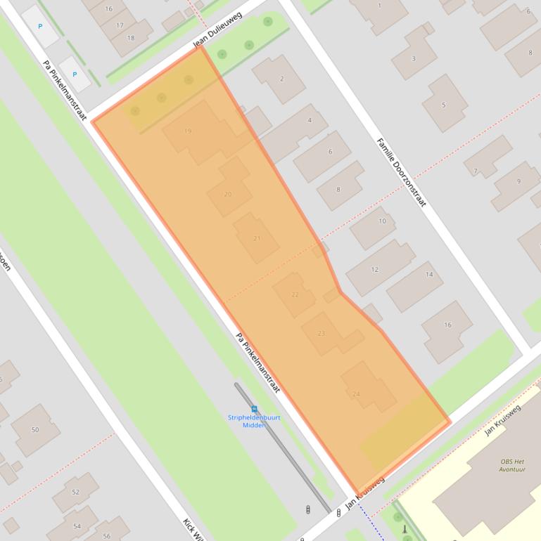 Kaart van postcodegebied 1336KN.