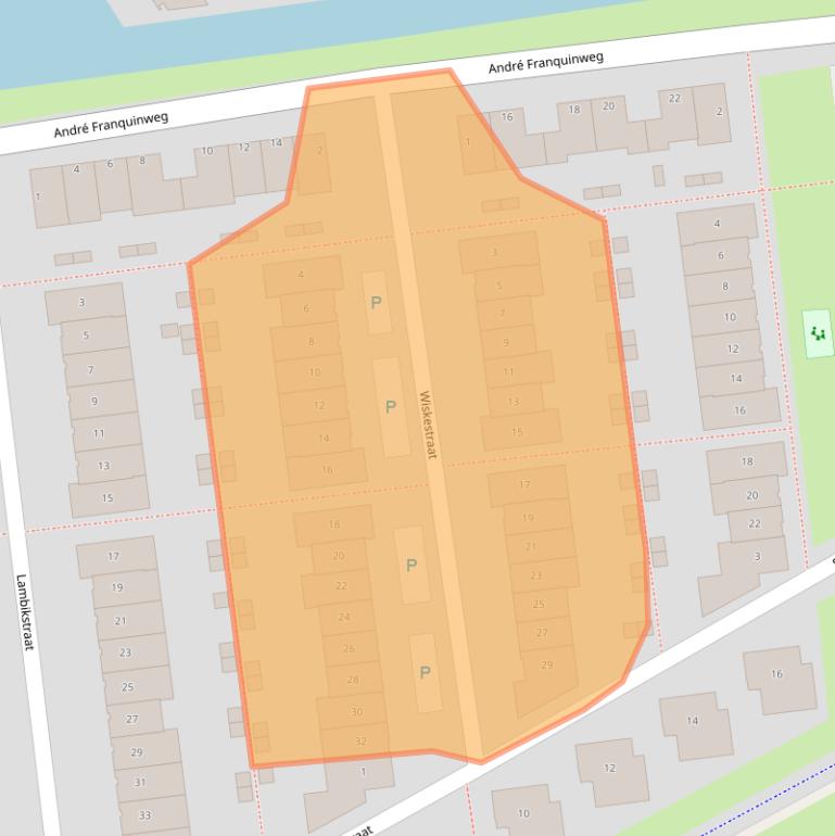 Kaart van postcodegebied 1336MC.