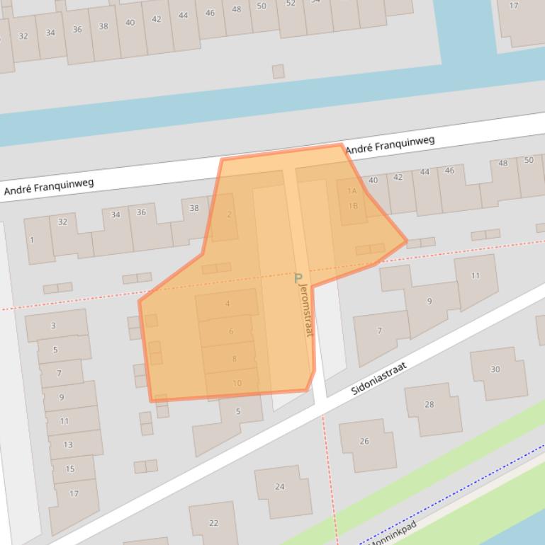 Kaart van postcodegebied 1336MG.