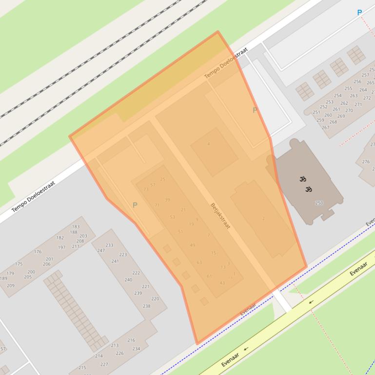 Kaart van postcodegebied 1336NC.