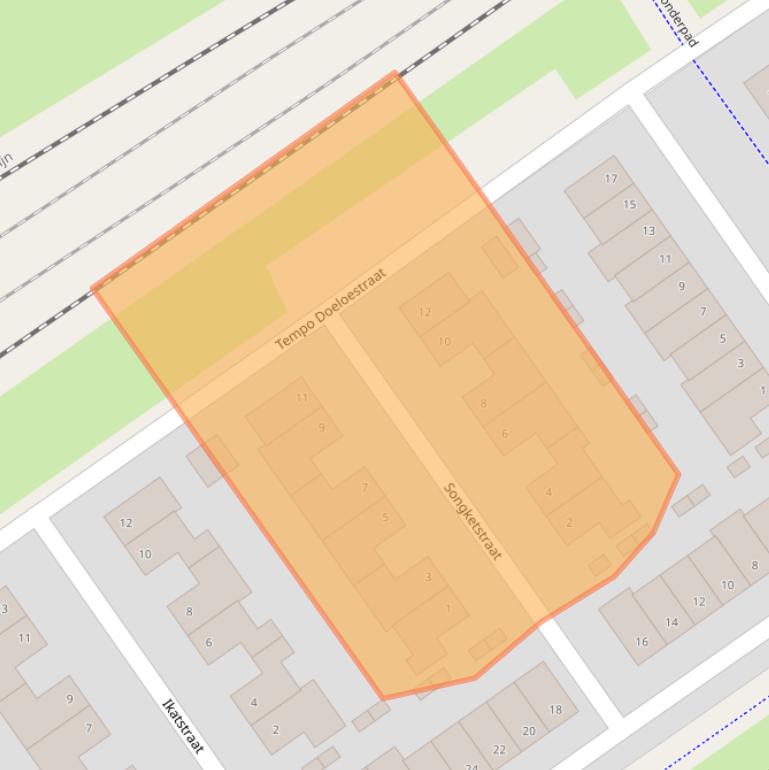 Kaart van postcodegebied 1336NK.