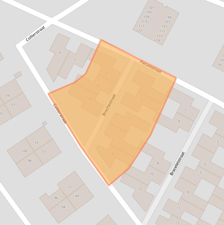 Kaart van postcodegebied 1336TN.