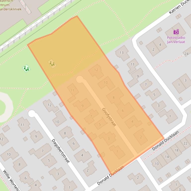 Kaart van postcodegebied 1336ZE.