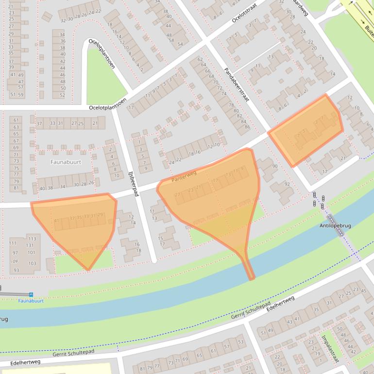 Kaart van postcodegebied 1338BW.