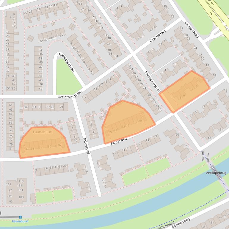 Kaart van postcodegebied 1338BX.