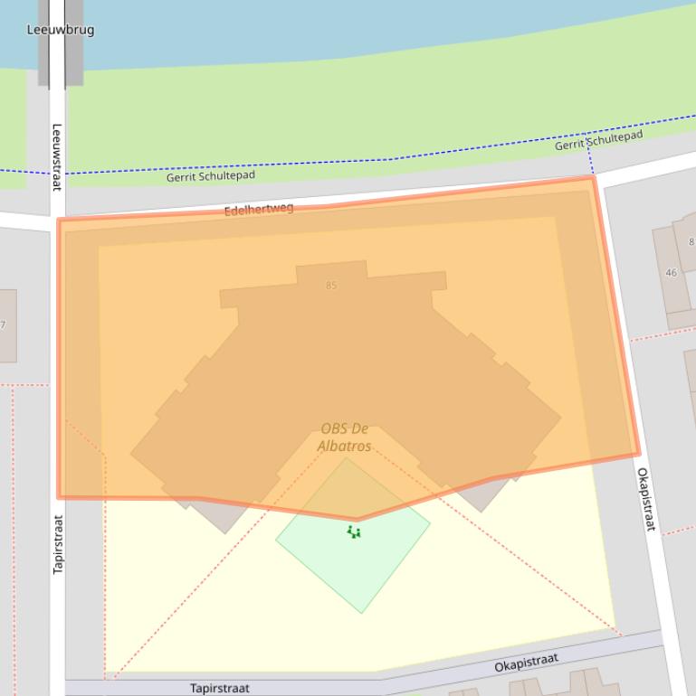 Kaart van postcodegebied 1338EB.