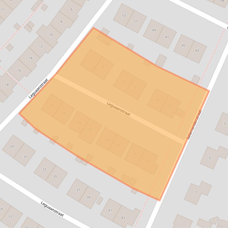 Kaart van postcodegebied 1338HB.