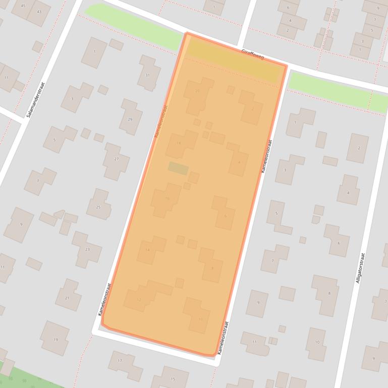 Kaart van postcodegebied 1338HH.