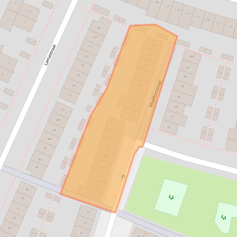 Kaart van postcodegebied 1338JB.