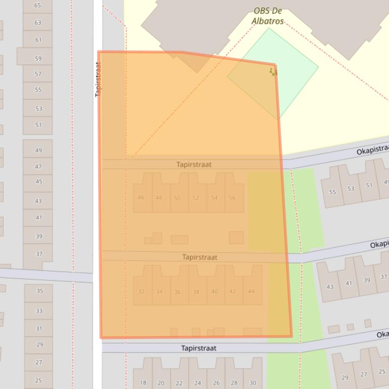Kaart van postcodegebied 1338JP.