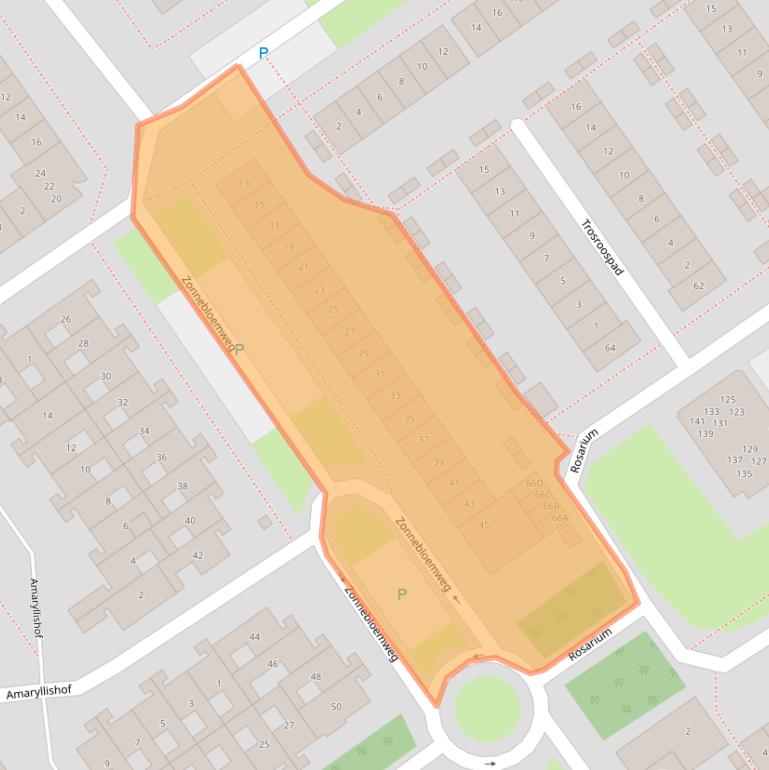 Kaart van postcodegebied 1338LS.