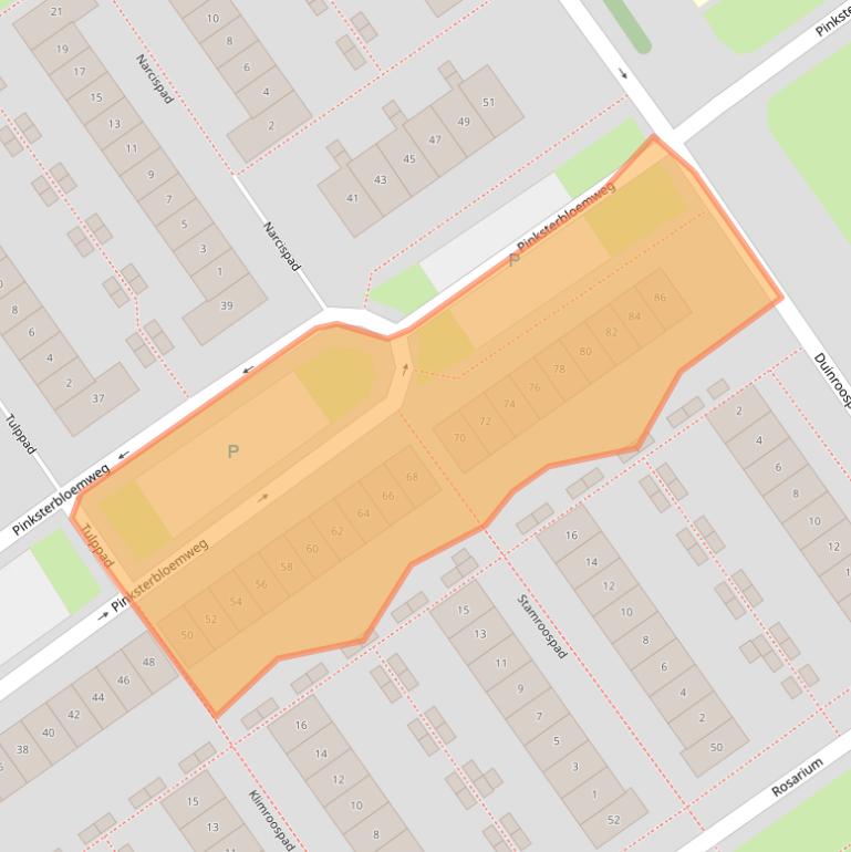 Kaart van postcodegebied 1338MB.