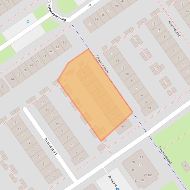 Kaart van postcodegebied 1338ME.