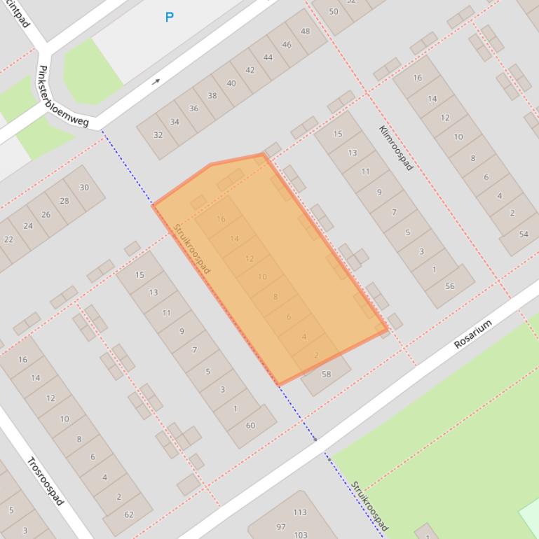 Kaart van postcodegebied 1338MG.