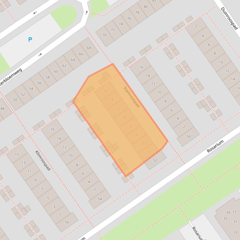 Kaart van postcodegebied 1338MK.