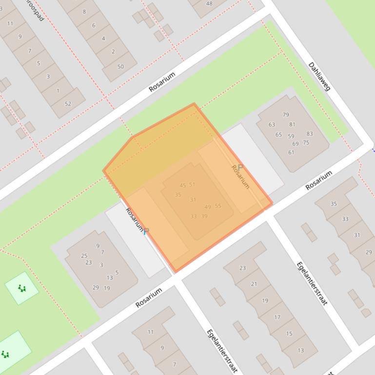 Kaart van postcodegebied 1338MR.